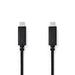 Nedis USB Cable - USB 3.2 Gen 1, USB-C Male, USB-C Male, Black - Box