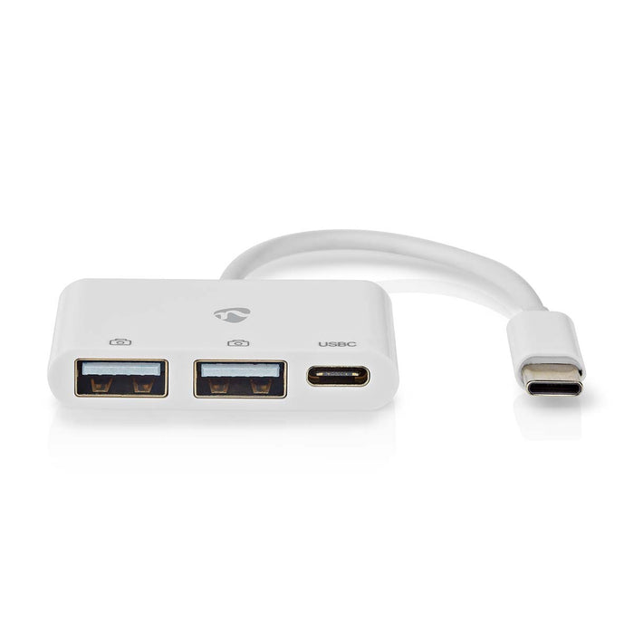 Nedis USB Hub - 1x USB-C, 1x USB-C / 2x USB 2.0 A Female, 3 port(s), 3 port(s) - USB Powered