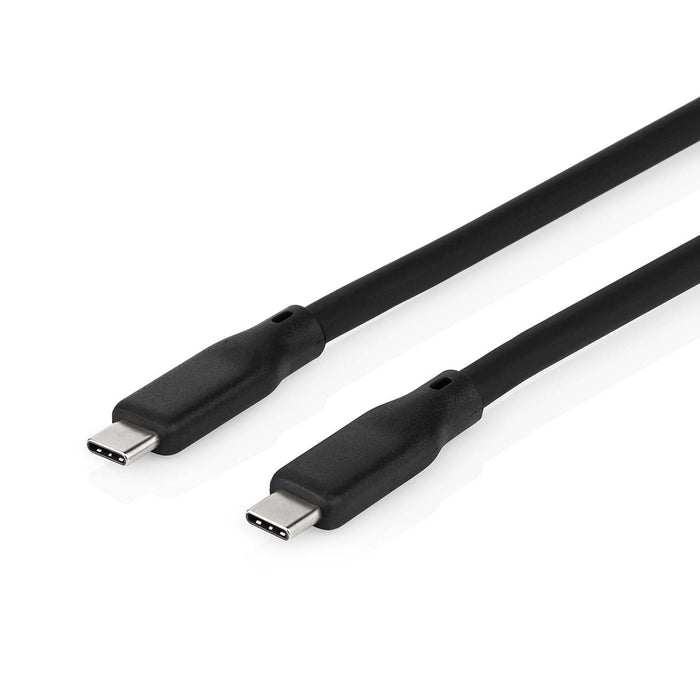 Nedis USB Cable - USB 3.2 Gen 2, USB-C Male, USB-C Male, Black - Box