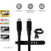 Nedis USB Cable - USB 3.2 Gen 2, USB-C Male, USB-C Male, Black - Box