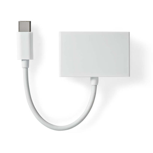 Nedis USB-C Adapter - USB 2.0, USB-C Male, 3.5 mm Female, White - Box