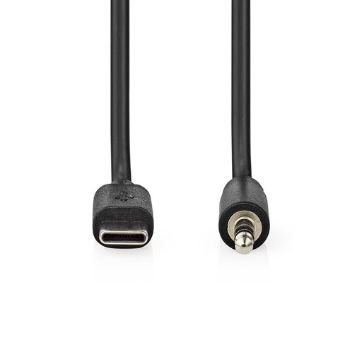 Nedis USB Adapter - USB 2.0, USB-C Male, 3.5 mm Male, Black - Box