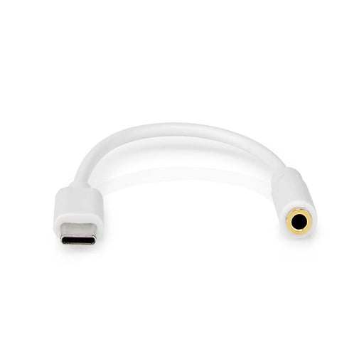 Nedis USB Adapter - USB 2.0, USB-C Male, 3.5 mm Female, White - Box