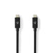 Nedis USB Cable - USB 4.0 Gen 2x2, USB-C Male, USB-C Male, Black - Box