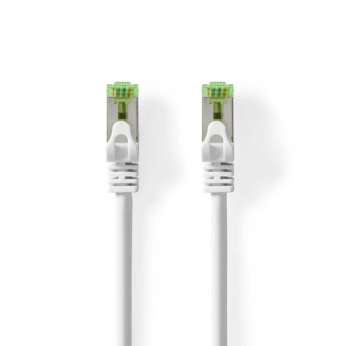 Nedis CAT7 Cable - S/FTP, RJ45 Male, RJ45 Male, White - Box