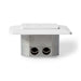 Nedis Network Wall Box - In-Wall, 2 port(s), CAT7, Ivory - Box