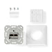 Nedis Network Wall Box - In-Wall, 2 port(s), CAT7, Ivory - Box