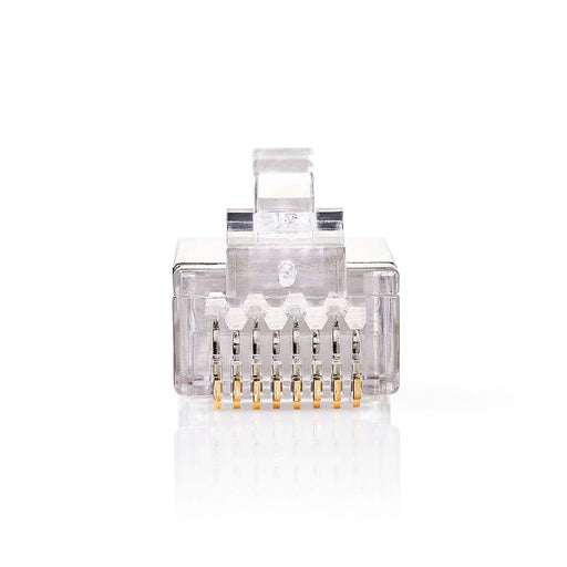 Nedis RJ45 Connector - Male, Solid STP CAT5, Straight, Transparent - Box