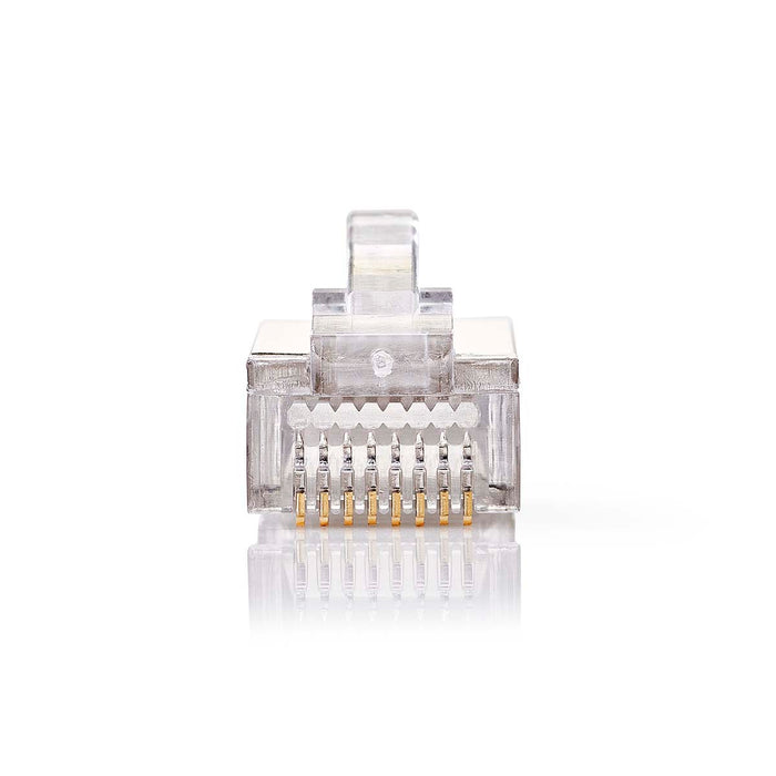 Nedis RJ45 Connector - Male, Stranded STP CAT5, Straight, Transparent - Box