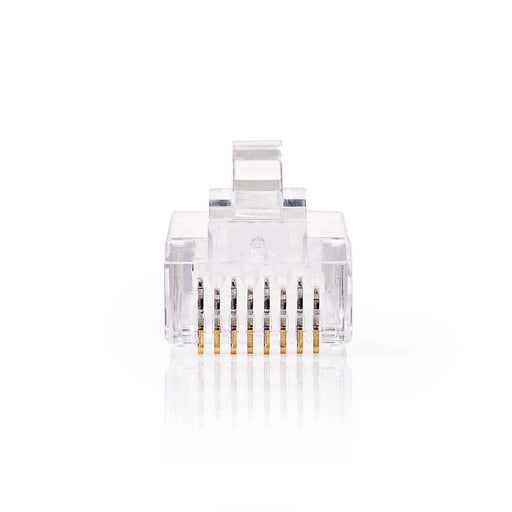 Nedis RJ45 Connector - Male, Solid UTP CAT6, Straight, Transparent - Box