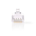 Nedis RJ45 Connector - Male, Stranded UTP CAT6, Straight, Transparent - Box