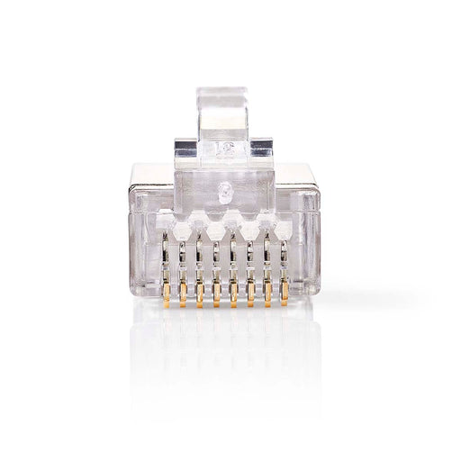 Nedis RJ45 Connector - Male, Solid STP CAT6, Straight, Transparent - Box