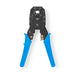 Nedis Crimp pliers - CAT5 / CAT5e / CAT6 / CAT6a / RJ10 / RJ11 / RJ45, Cutting / Plier / Stripping, ABS / Steel, ABS / Steel - Blue