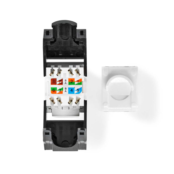 Nedis Keystone - CAT6a, RJ45 Female, U/UTP, ABS - Box