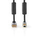 Nedis USB Cable - USB 2.0, USB-A Male, USB-B Male, Anthracite - Box