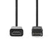 Nedis DisplayPort Cable - DisplayPort Male, HDMI Connector, 1080p, Black - Label