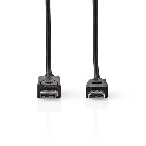 Nedis DisplayPort Cable - DisplayPort Male, HDMI Connector, 4K@60Hz, Black - Label