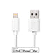 Nedis Lightning Cable - USB 2.0, Apple Lightning 8-Pin, USB-A Male, White - Label