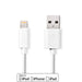 Nedis Lightning Cable - USB 2.0, Apple Lightning 8-Pin, USB-A Male, White - Label