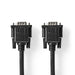 Nedis VGA Cable - VGA Male, VGA Female, Nickel Plated, Black - Label