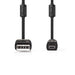 Nedis USB Cable - USB 2.0, USB-A Male, UC-E6 8-Pins Male, Black - Label