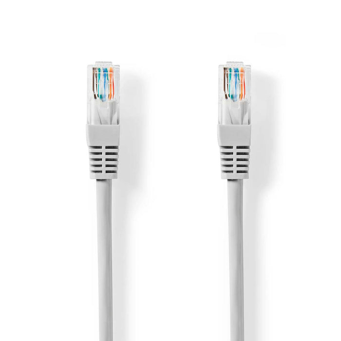 Nedis CAT5e Cable - U/UTP, RJ45 Male, RJ45 Male, Grey - Label