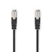 Nedis CAT5e Cable - SF/UTP, RJ45 Male, RJ45 Male, Black - Label