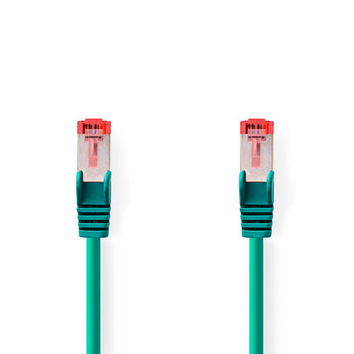 Nedis CAT6 Cable - RJ45 Male, RJ45 Male, S/FTP, Green - Label