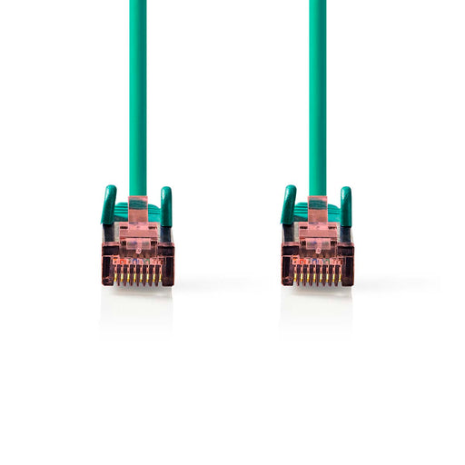 Nedis CAT6 Cable - RJ45 Male, RJ45 Male, S/FTP, Green - Label