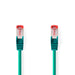 Nedis CAT6 Cable - RJ45 Male, RJ45 Male, S/FTP, Green - Label