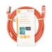 Nedis CAT6 Cable - RJ45 Male, RJ45 Male, S/FTP, Orange - Label