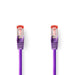 Nedis CAT6 Cable - RJ45 Male, RJ45 Male, S/FTP, Violet - Label