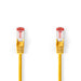 Nedis CAT6 Cable - RJ45 Male, RJ45 Male, S/FTP, Yellow - Label