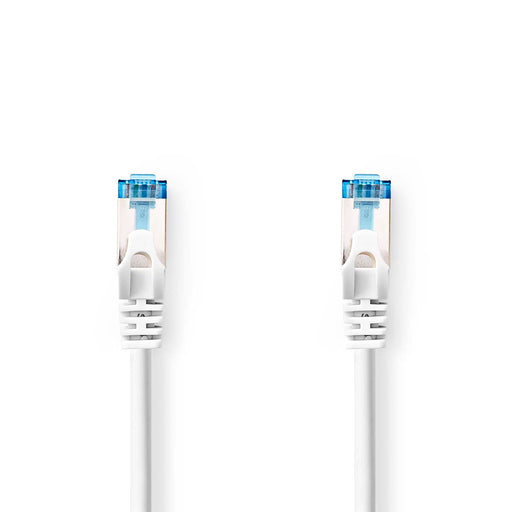 Nedis CAT6a Cable - S/FTP, RJ45 Male, RJ45 Male, White - Label