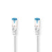 Nedis CAT6a Cable - S/FTP, RJ45 Male, RJ45 Male, White - Label