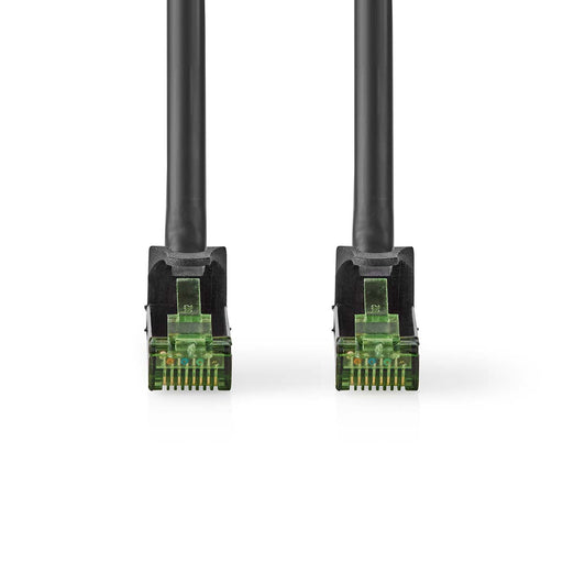 Nedis CAT7 Cable - S/FTP, RJ45 Male, RJ45 Male, Black - Label