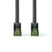 Nedis CAT7 Cable - S/FTP, RJ45 Male, RJ45 Male, Black - Label