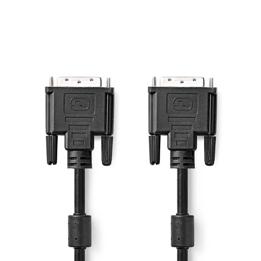 Nedis DVI Cable - DVI-D 24+1-Pin Male, DVI-D 24+1-Pin Male, 2560x1600, Black - Polybag