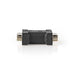 Nedis DVI Adapter - DVI-I 24+5-Pin Female, DVI-I 24+5-Pin Female, Nickel Plated, Black - Polybag