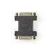 Nedis DVI Adapter - DVI-I 24+5-Pin Female, DVI-I 24+5-Pin Female, Nickel Plated, Black - Polybag