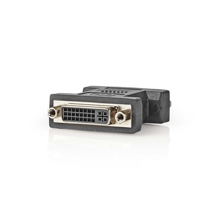 Nedis DVI Adapter - DVI-I 24+5-Pin Female, DVI-I 24+5-Pin Female, Nickel Plated, Black - Polybag