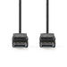 Nedis DisplayPort Cable - DisplayPort Male, DisplayPort Male, 4K@60Hz, Black - Polybag