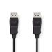 Nedis DisplayPort Cable - DisplayPort Male, DisplayPort Male, 4K@60Hz, Black - Polybag