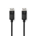 Nedis DisplayPort Cable - DisplayPort Male, DisplayPort Male, 8K@60Hz, Black - Polybag