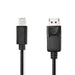 Nedis Mini DisplayPort Cable - DisplayPort 1.2, Mini DisplayPort Male, DisplayPort Male, Black - Envelope