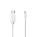 Nedis Mini DisplayPort Cable - DisplayPort 1.2, Mini DisplayPort Male, DisplayPort Male, White - Polybag