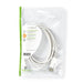 Nedis Mini DisplayPort Cable - DisplayPort 1.4, Mini DisplayPort Male, DisplayPort Male, White - Polybag