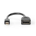 Nedis Mini DisplayPort Cable - DisplayPort 1.4, Mini DisplayPort Male, DisplayPort Female, Black - Polybag