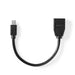 Nedis Mini DisplayPort Cable - DisplayPort 1.4, Mini DisplayPort Male, DisplayPort Female, Black - Polybag