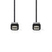 Nedis Mini DisplayPort Cable - DisplayPort 1.2, Mini DisplayPort Male, Mini DisplayPort Male, Black - Polybag